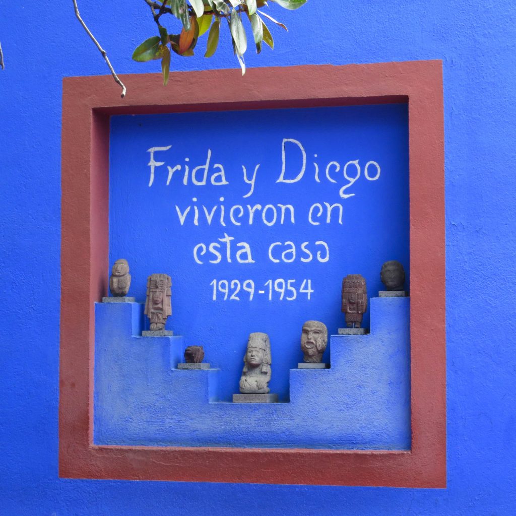 Frida Kahlo and Diego Rivera home sign Mexico City - Lifestyle Enthusiast