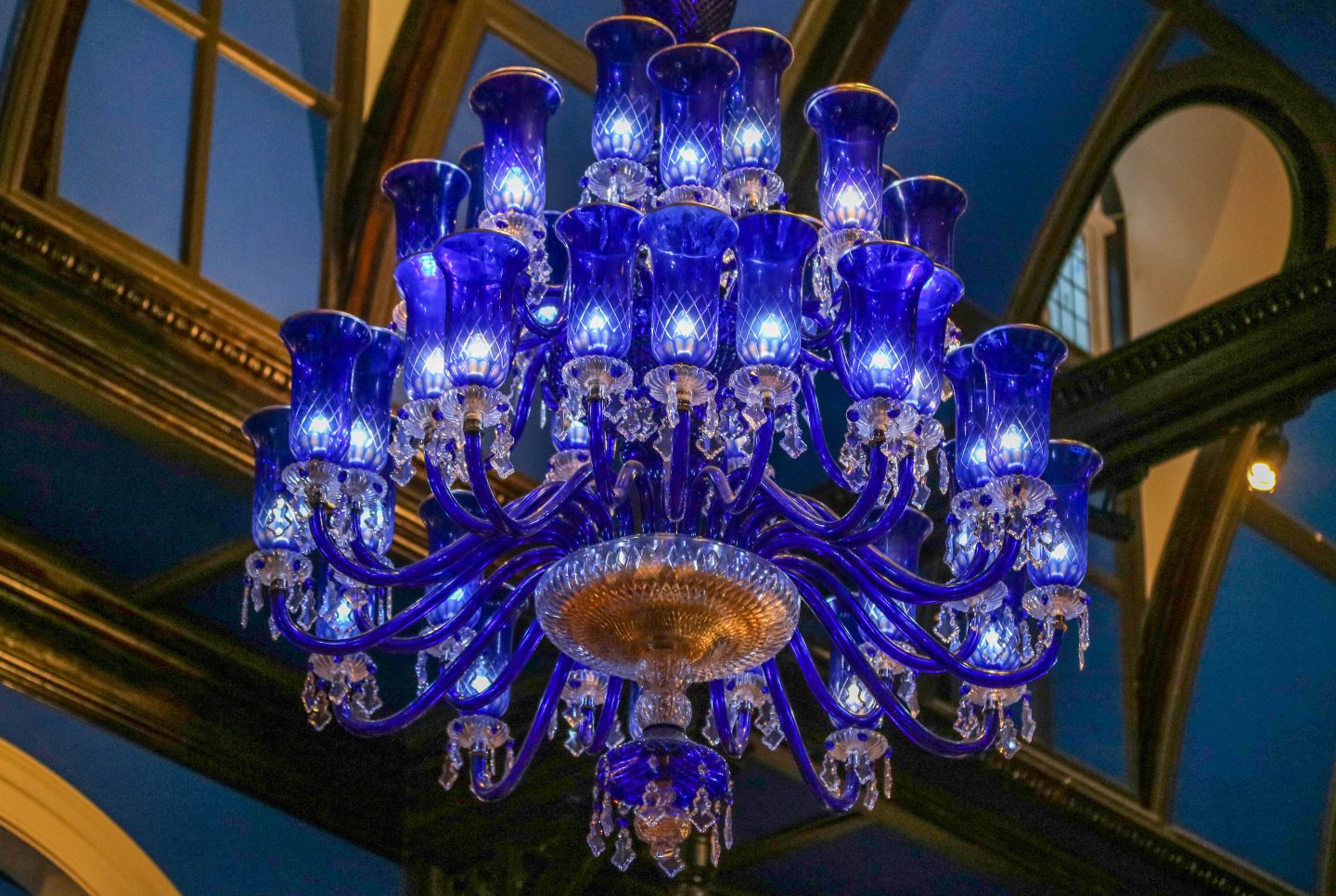 The LaLiT Hotel London - Baluchi Great Hall - Blue Chandelier - Lifestyle Enthusiast Blog Review