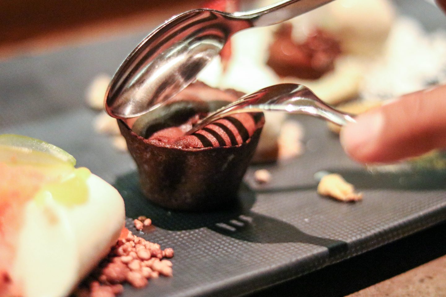 Osaka Lima Peru Dessert Platter Chocolate Crocante